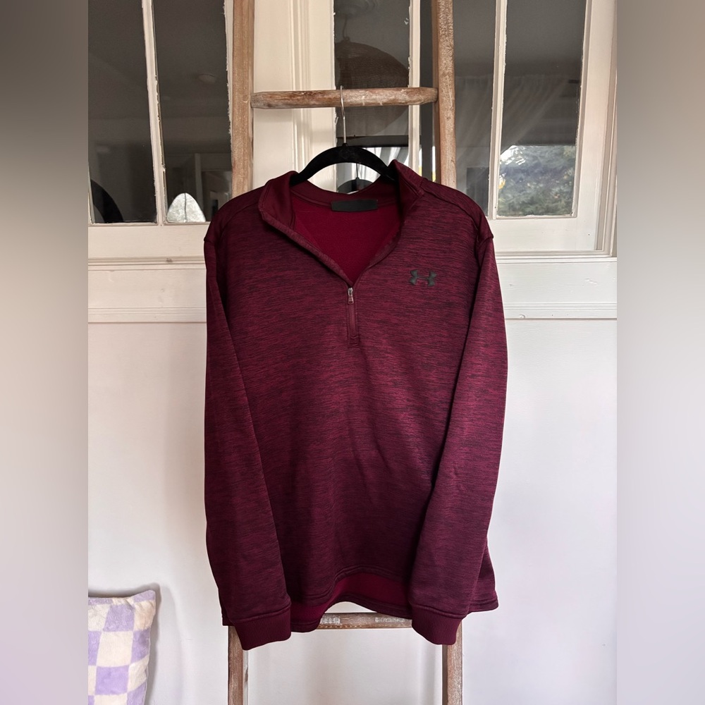 Under Armour Burgundy Quarter-Zip Top